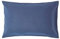 Homescapes Leinen Kissenbezug 50x90 cm Marineblau, Halbleinen Kissenhülle Hotelverschluss, 60% Leinen & 40% Baumwolle