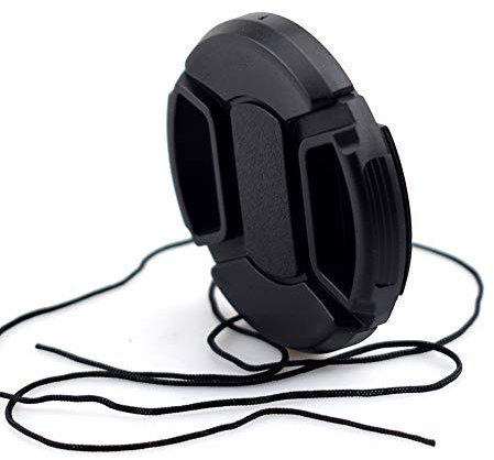 58mm Center Pinch Snap-on Front Lens Cap Suitable for Nikon/for sony/for Canon/for Pentax/for Samsung Camera,With Anti-lost Rope