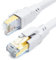 DDMALL Cable Ethernet Cat8 de 6 metros, Cable de Red Alta Velocidad RJ45 40Gbps 2000MHz, Cable LAN con Conectores RJ45 Chapados en oro para Routers, Módems, PC, Xbox y Gaming (Blanco)