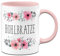 Tassenbrennerei Tasse mit Spruch Hohlbratze blumig - Kaffeetasse lustig - beidseitig Bedruckt - Spülmaschinenfest (Rosa)