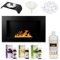 GMT Chimenea de bioetanol Eco sin humo, 65 x 40 cm, decoración para interiores, chimenea de fuego empotrada o montada en la pared Diseño moderno de marco Fácil de montar con combustible