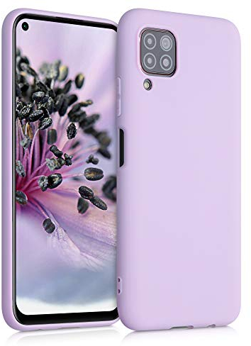 kwmobile Custodia Compatibile con Huawei P40 Lite Cover - Back Case per Smartphone in Silicone TPU - Protezione Gommata - malva pastello