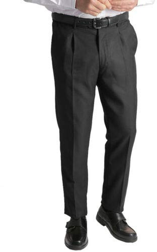 Jolliman Mens Wonder Waist Trousers Adjusting Elasticated Waist Regular Comfort 32-54 (27in Leg Length)