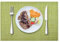 LIFEWAER Tovagliette Colazione Plastica Set di 4 Tovagliette Americane Lavabili Tovagliette Personalizzate Sottopiatti Pranzo per Tavolo da Cucina,S01 Verde