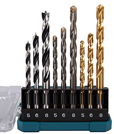 Makita D-71962 Lot de 9 forets