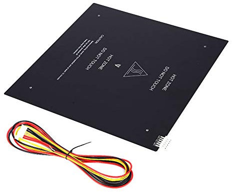 Piatto caldo, letto riscaldato affidabile e stabile, spessore 3 mm con accessori per cavi 24 V 220 W per l'industria delle stampanti 3D