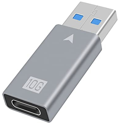 Duttek adattatore USB C femmina a USB 3.0 maschio, 10GB da USB A a USB Type C 3.1 Gen2 per ricarica rapida e trasferimento dati per Telefoni, Laptop e Computer