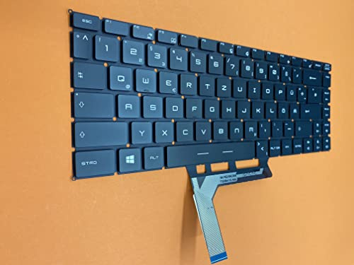 T-ProTek DEUTSCHE-Tastatur Keyboard kompatibel für MSI GS65 8SE-060 (0016Q4-060)