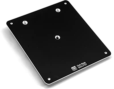 Delta Parts - Club Style Kennzeichenplatte Aluminium 180x200 mm passend für BMW® R18 – Platte für Kennzeichen in schwarz eloxiert 3mm Dicke - Ideal für Motorrad Kennzeichen