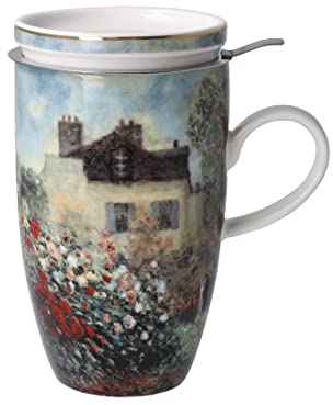 Goebel Claude Monet Teetasse mit Deckel und Sieb 450 ml DAS KÜNSTLERHAUS Porzell