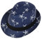 JK Home Strohhut Fedora Hawaii für Herren Damen Unisex Trilby Panama Sommer Sonne Jazz Kostüm Party, #ZC Navy, One size