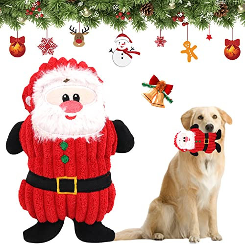 Weihnachten Hundespielzeug, Hund Weihnachten Spielzeug Hundespielzeug Quietschend, Weihnachten Geschenke, Interaktive Hundespielzeug Weihnachten Intelligenz, Kauspielzeug für Hund Geschenk Weihnachten
