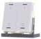 KNX Button Light 63 2-Wege RGBW, Studioweiß glänzend, Schalten,