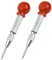 2 Pack Automatic Center Punch, 5 Inch Crushing Hand Tool Spring Punch with Cushion Cap, Metal Impact Center Hole Punch for Metal Wood Glass Plastic(Silver)