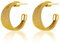 GoldenPlayer Ohrringe, Ohrringe für Damen, Hypoallergen Ohrringe, Ohrringe mit 925 Silber Nadel, Ohrringe Creolen mit Ohrringbox (Goldener Multi-Ring)