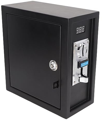 PenRux Caja de Control del Temporizador Que Funciona con Monedas, Caja de Control del Temporizador de Monedas 2 en 1, Caja de Fuente de Alimentación, Dispositivo Electrónico Programable