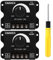 Acmerota LED Regolatore dimme 12V-24V 30A,144W PWM Dimmer LED per striscia LED Monocolore Monocolore Striscia LED Lampada Luce a nastro Pulsante nero Controllo luminosità