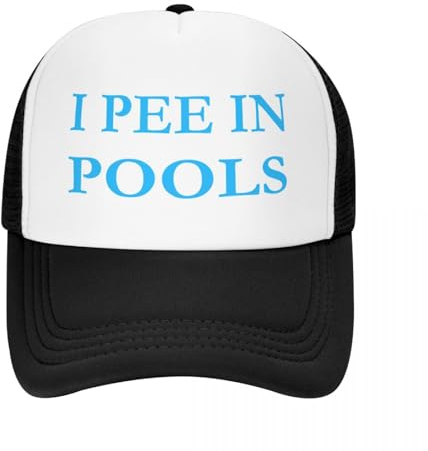 Baseballkappe Snapback Sonnenhut Benutzerdefinierte Sommer Schwimmen I Pee In Pools Baseball Cap Sport Damen Herren Verstellbare Trucker Mütze Herbst Snapback Caps Hip Hop Geburtstagsgeschenk