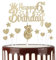 mciskin 6th Happy Birthday Candles Cake Toppers, Crown Number 6 Candle for Cake, Girls 6th Birthday Decorations, Cake Candles Cake Topper for Baby Birthday Party Wedding Anniversary (Champagne Gold)