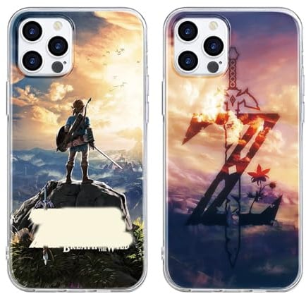 nurkorki [2 Stück] Handyhülle für Samsung Galaxy S24 Ultra 5G Hülle,The Legend of Zelda Breath of The Wild Weich Transparent Silikon Rundumschutz Schutzhülle für Samsung Galaxy S24 Ultra 5G,A1