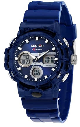 Sector No Limits Orologio Uomo, Digitale, Cinturino in Plastica, Cassa 43 mm, Collezione EX-46, Orologio da Polso - R3251242506