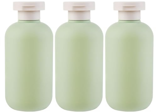 AYNKH 3PCS 200ML Refillable Squeeze Bottles, Travel Containers Empty Bottles with Flip Cap, Leakproof Silicon Soft Package Accessories for Lotion Shampoo Body Wash Creams Conditioner