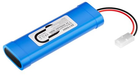 7.2V 5000 mAh NiMH RC Car Battery, Rechargeable RC Battery Pack for RC Car RC Truck RC Auto Boot Helicopter Drone, High Performance RC Battery + Coaster as a Gift