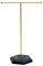 JJiaoLinin Jewellery Organiser Stand, Hanging Jewelry Organizer, Metal T-Bar Necklace Display Stand with Marble Pattern Tray, Jewelry Display Stand for Earrings, Bracelets, Rings and Watches