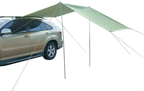 Car Awning, 210D Waterproof Oxford Cloth Portable Side Tent for Vans, Motorhomes or Caravans (Gray)