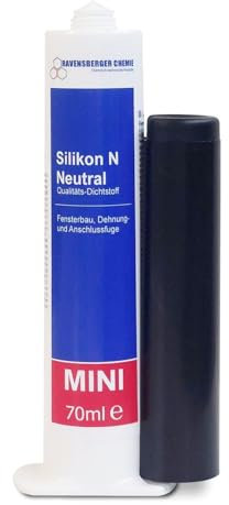Silikon N Minikartusche 70 ml – Neutralvernetzend, Transparent, Für Fenster, Türen & Fassaden, UV- & Witterungsbeständig, Fungizid, Vielseitig