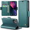 Phernykas for iPhone 13 Mini Wallet Case with Card Holder, Kickstand RFID Blocking Magnetic Closure Shockproof Protective PU Leather Case for iPhone 13 Mini Flip Case Wallet - Green