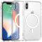 ZYIMOU Cover per iPhone XS/iPhone X Compatibile con MagSafe, Magnetica Custodia iPhone XS/iPhone X Traslucida Opaca Posteriore Antiurto Antigraffio Retro Protettiva Case