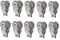 JANZU 10Pcs Fence Tensioner Heavy Duty in-Line Wire Strainer Wire Ratchet Tensioner for Electric Fence Farm Fence