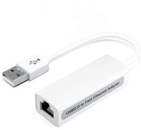 baojielai Adattatore da USB 2.0 a Ethernet, scheda di rete esterna del chip RTL8152B dell'adattatore Ethernet RJ45, dispositivo di rete portatile
