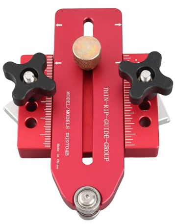 Adfaga Tischkreissägen-Vorrichtungsführung, Holzbearbeitungs-Vorrichtung aus Aluminiumlegierung für präzises Schneiden und reibungslosen Vorschub, kompatibel mit Bandsägen, Tischkr
