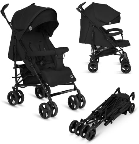 Lionelo Irma Buggy Kinderwagen ab 6 Monate, leicht 7 kg, Liegeposition | faltbar mit Einhand-Faltsystem, 6-Zoll-EVA-Räder mit Federung & Bremse, Moskitonetz, bis 15 kg
