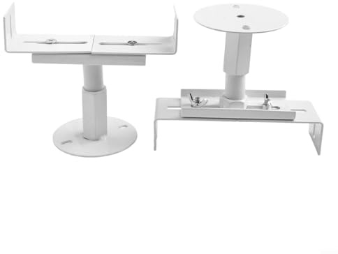 Lot de 2 supports de radiateur réglables au sol, hauteur de 8 à 13 cm, construction en aluminium, pieds de support stables pour radiateurs en fonte, finition blanche pour la maison
