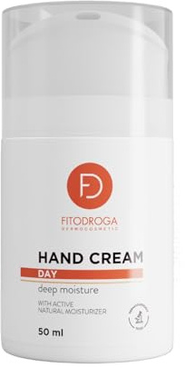 FITODROGA Handcreme Tag 50 ml - Tiefenwirksame Hand Cream für trockene Hände, mit Shea Butter, Squalan & Saccharide Isomerate, schnell einziehend, auch für empfindliche Haut