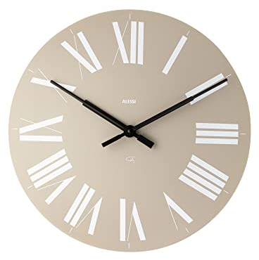 Alessi,12 G,Firenze AA8Wanduhr ausABS, Quarzwerk, grau, Ø 36cm