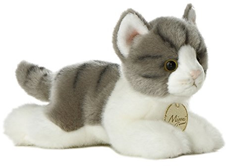 Aurora World Miyoni Grey Tabby Cat Plush, 8 by Aurora