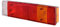 HELLA Rückleuchte - Glühlampe - 24V / 12V - Anbau/geschraubt - ECE/ADR/GGVS - Lichtscheibenfarbe: mehrfarbig - Stecker: Schraubkontakt - rechts/links - Menge: 1 - 2VD 007 323-031