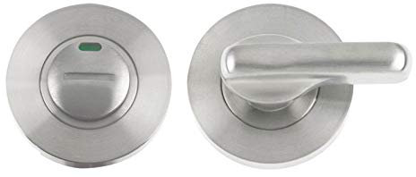 Zoo Bathroom Turn and Release - Satin Stainless Steel - Disabled Turn with Indicator