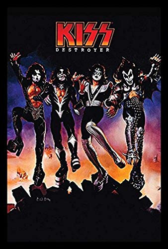 buyartforless IF AQ 241041 Kunstdruck, Kunstdruck, Kunstdruck, Kiss Destroyer, 36 x 24 cm, Schwarz