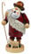 Räuchermännchen Räuchermann Räucherfigur Rauchfigur Schäfer ca. 14 cm hoch, aus Holz, Weihnachten Advent Geschenk (30104-14)