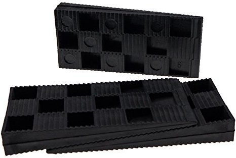 200 Stück Montagekeile Kunststoff Keile Fensterkeile Verlegekeile Unterlegkeil, 94x43x14 mm