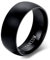 BOBIJOO JEWELRY - Ring Alliance-Ring Aus Stahl, Titanium, Schwarz Matt Poliert, Mann, Geschenk Hochzeit - 19,1 (9 US), Edelstahl 316