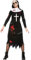 amscan 9902706 Adult Zombie Nun Fancy Dress Costume Halloween Ladies Womens Outfit (UK Dress Size 16-18)