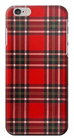 Innovedesire Tartan Red Pattern Hülle Schutzhülle Taschen für iPhone 6 6S