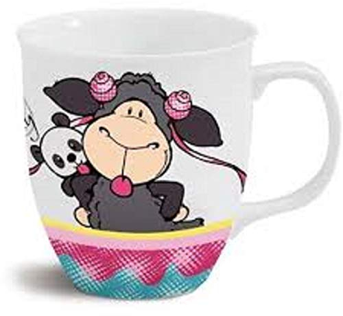 NICI - 40881 - Tasse, Schaf, Jolly Summer + Juicy, Hello Jolly, Porzellan, 9,5cm x 10cm