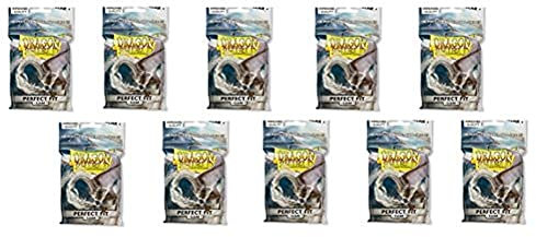 Dragon Shield 10 Packs Perfect Fit Clear Inner Sleeves Standard Size 100 ct